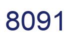 Number 8091 blue image