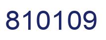 Number 810109 blue image