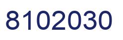 Number 8102030 blue image