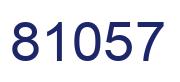 Number 81057 blue image