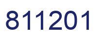 Número 811201 imagen azul
