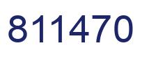 Number 811470 blue image