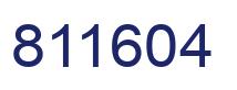 Number 811604 blue image