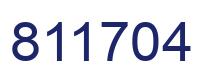 Number 811704 blue image