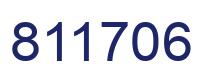 Number 811706 blue image