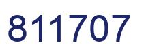 Number 811707 blue image