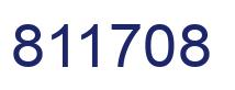 Number 811708 blue image