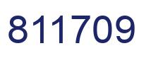 Number 811709 blue image