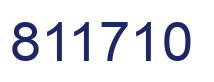 Number 811710 blue image