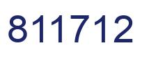 Number 811712 blue image