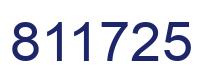 Número 811725 imagen azul