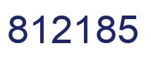 Number 812185 blue image