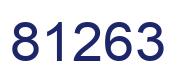 Número 81263 imagen azul