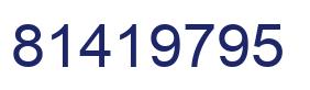 Number 81419795 blue image