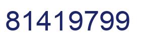 Number 81419799 blue image