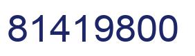 Number 81419800 blue image