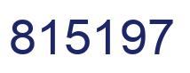 Number 815197 blue image