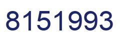 Número 8151993 imagen azul