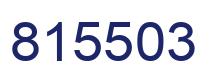 Number 815503 blue image