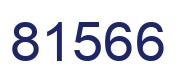 Number 81566 blue image