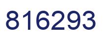 Number 816293 blue image