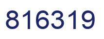 Number 816319 blue image