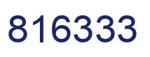 Number 816333 blue image