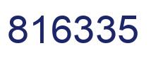 Number 816335 blue image
