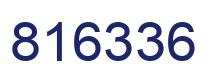 Number 816336 blue image