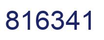 Number 816341 blue image