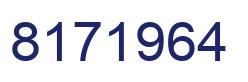 Number 8171964 blue image