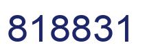 Number 818831 blue image