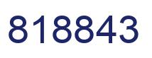 Number 818843 blue image