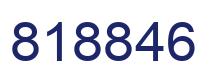 Number 818846 blue image