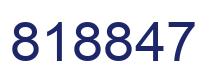 Number 818847 blue image