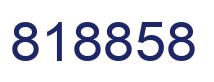 Number 818858 blue image