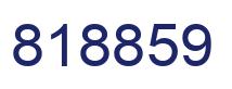 Number 818859 blue image