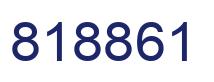 Number 818861 blue image