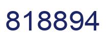 Number 818894 blue image