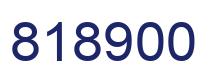 Number 818900 blue image