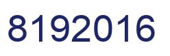 Number 8192016 blue image