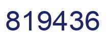 Number 819436 blue image