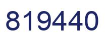 Number 819440 blue image