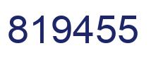 Número 819455 imagen azul