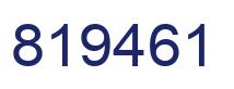 Number 819461 blue image