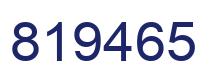 Number 819465 blue image
