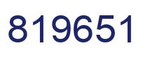 Number 819651 blue image