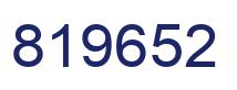 Number 819652 blue image