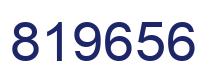 Number 819656 blue image