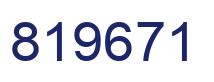 Number 819671 blue image